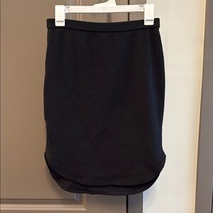 Banana Republic Classic Black Ribbed Women's Skirt